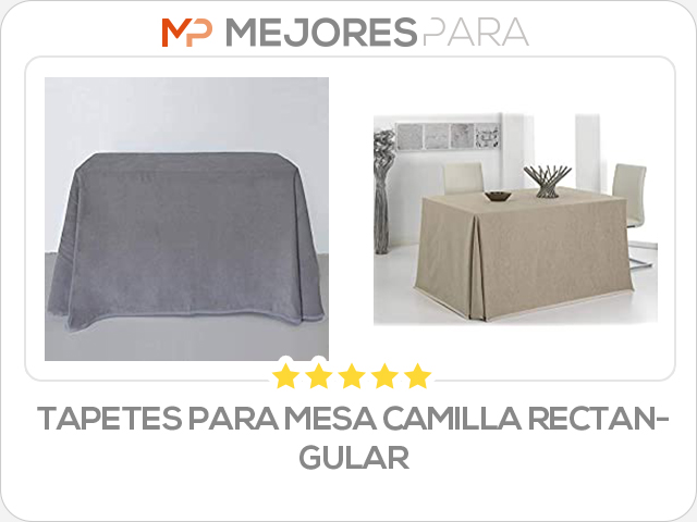 tapetes para mesa camilla rectangular