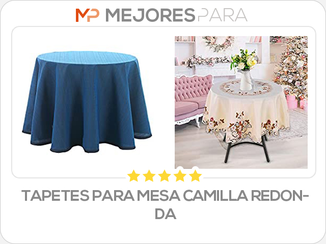 tapetes para mesa camilla redonda