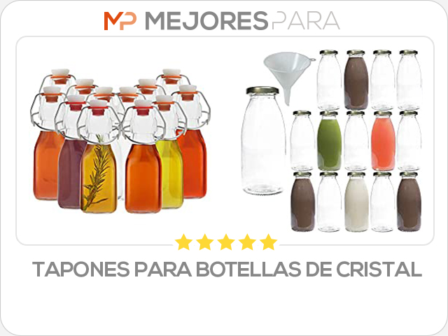 tapones para botellas de cristal