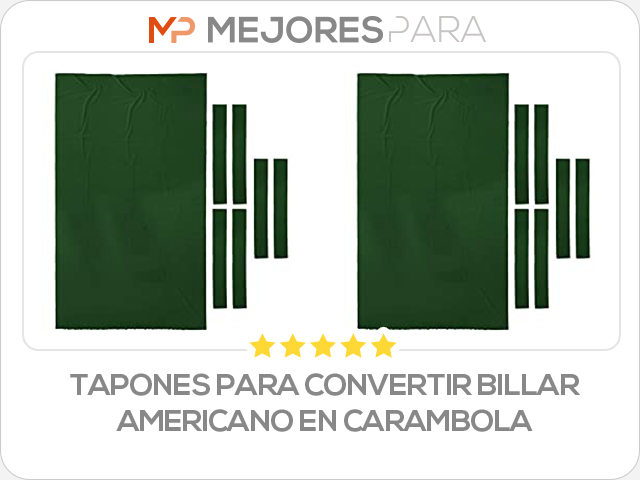 tapones para convertir billar americano en carambola