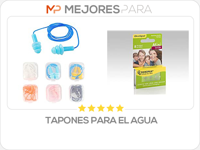 tapones para el agua