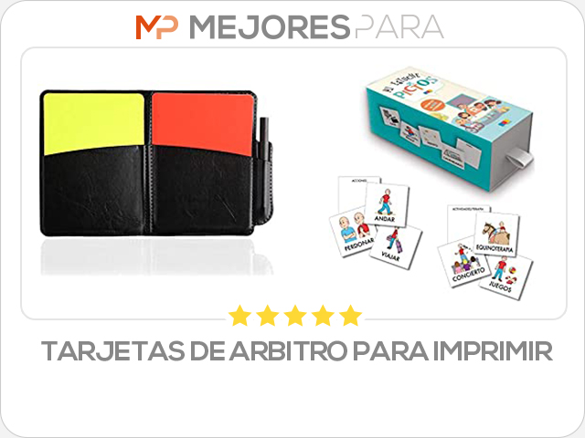 tarjetas de arbitro para imprimir