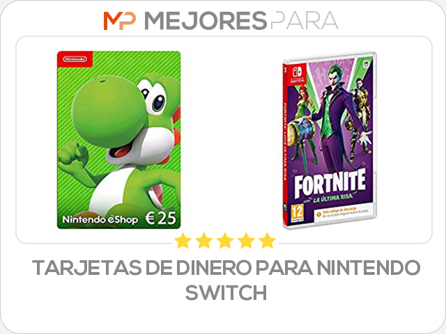 tarjetas de dinero para nintendo switch