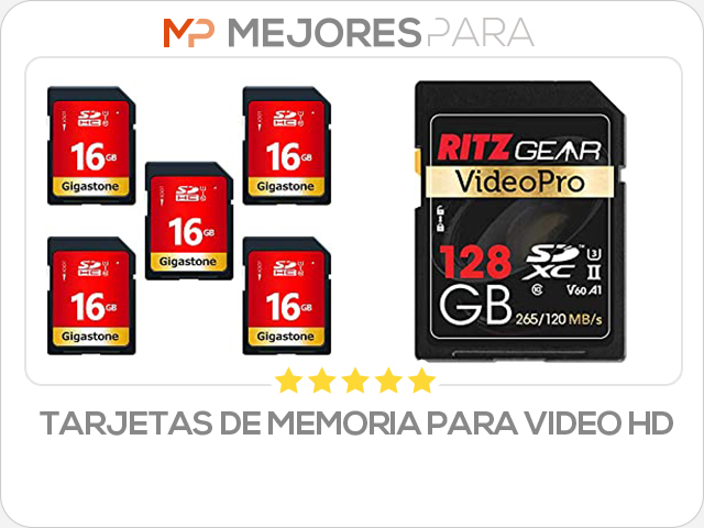 tarjetas de memoria para video hd