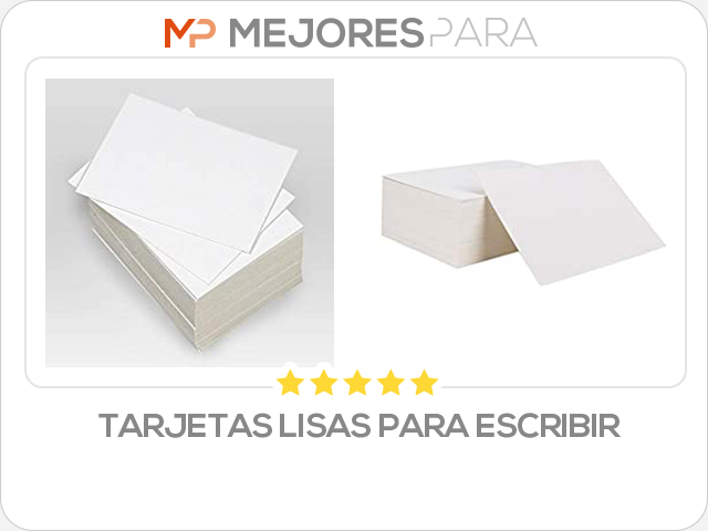 tarjetas lisas para escribir