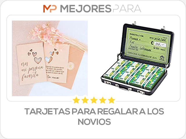 tarjetas para regalar a los novios