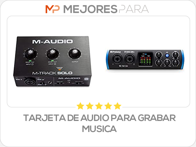 tarjeta de audio para grabar musica