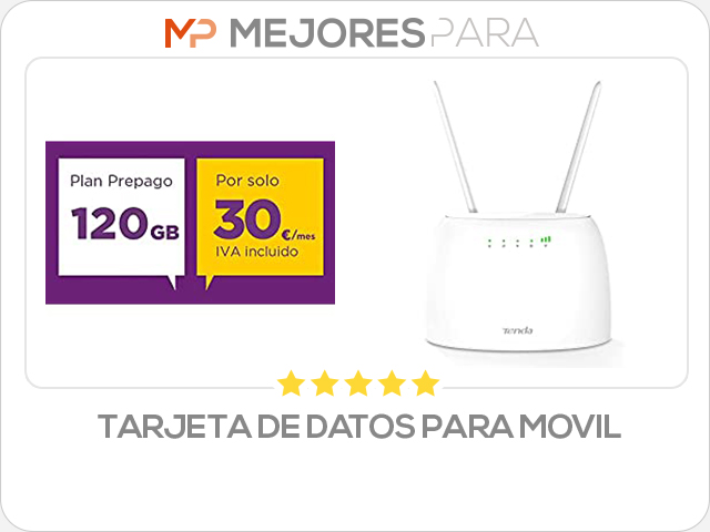 tarjeta de datos para movil