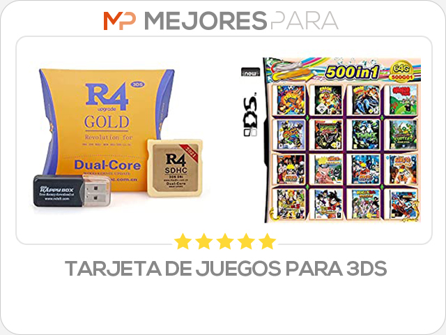 tarjeta de juegos para 3ds