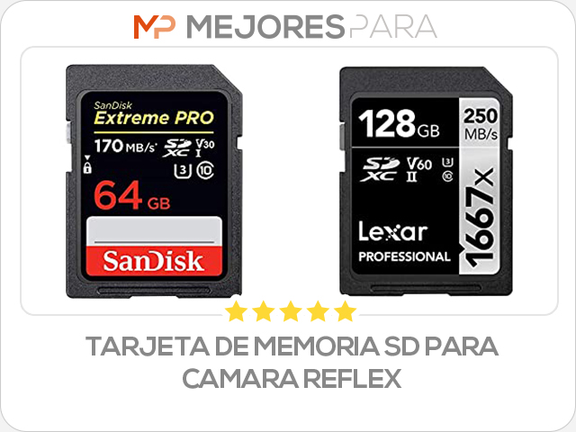 tarjeta de memoria sd para camara reflex