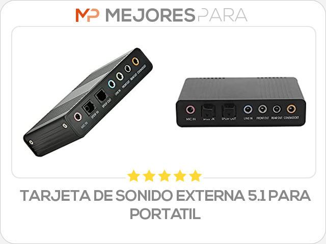 tarjeta de sonido externa 5.1 para portatil