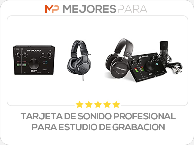 tarjeta de sonido profesional para estudio de grabacion