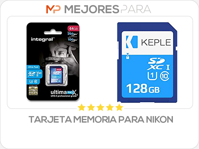 tarjeta memoria para nikon