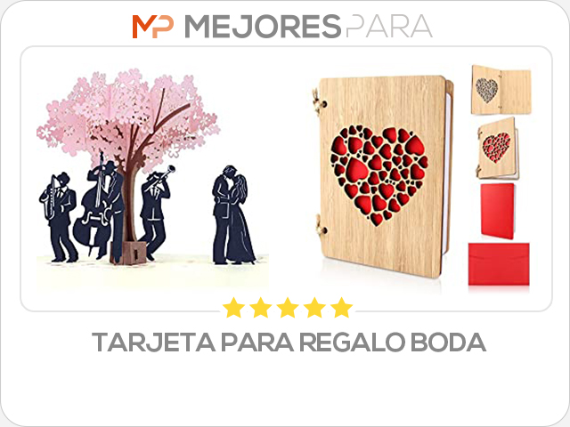 tarjeta para regalo boda