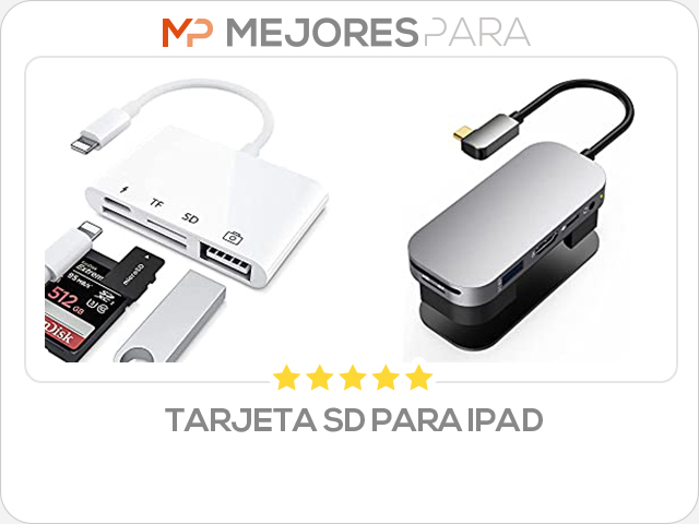 tarjeta sd para ipad