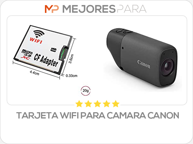 tarjeta wifi para camara canon