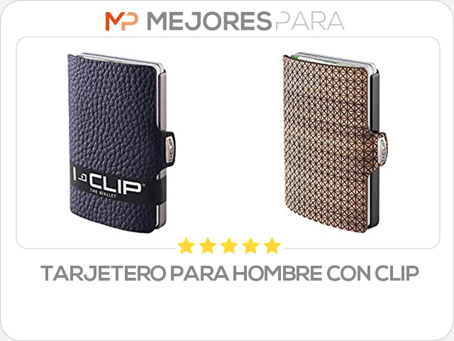 tarjetero para hombre con clip