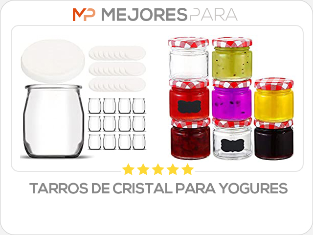 tarros de cristal para yogures