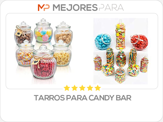 tarros para candy bar