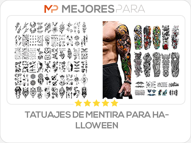 tatuajes de mentira para halloween