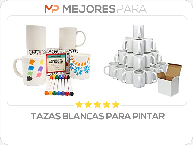 tazas blancas para pintar