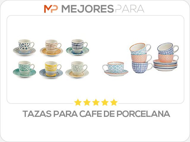 tazas para cafe de porcelana