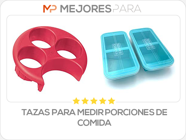 tazas para medir porciones de comida