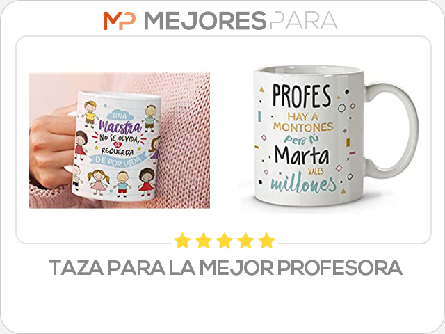 taza para la mejor profesora