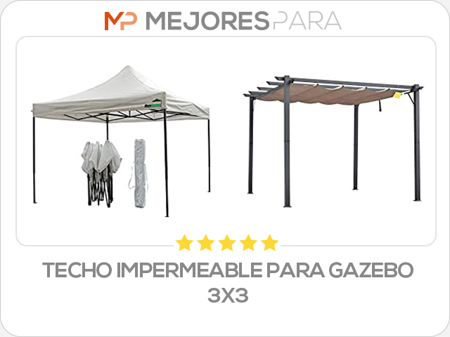 techo impermeable para gazebo 3x3