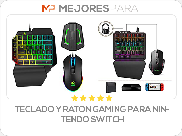 teclado y raton gaming para nintendo switch