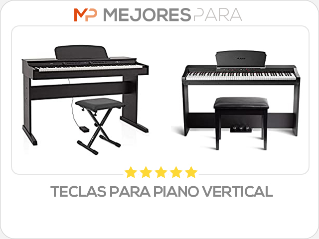 teclas para piano vertical