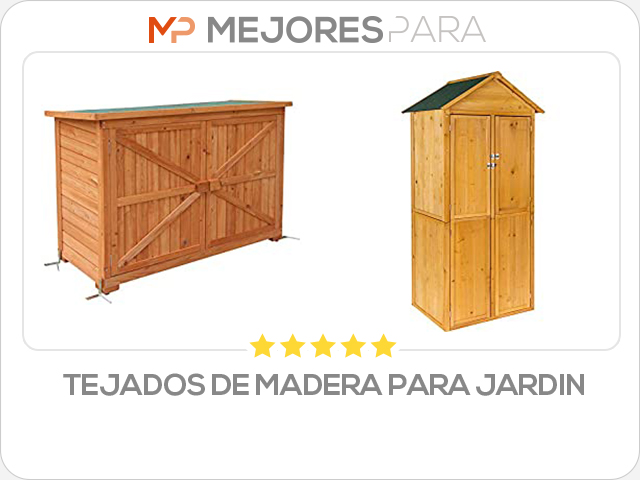 tejados de madera para jardin