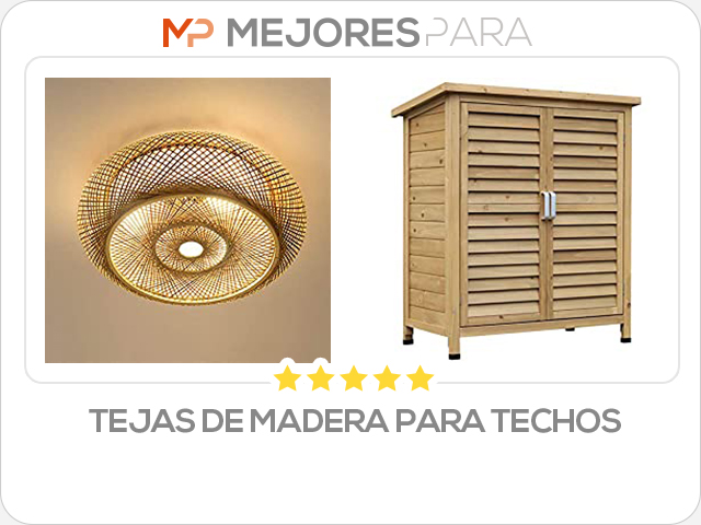 tejas de madera para techos