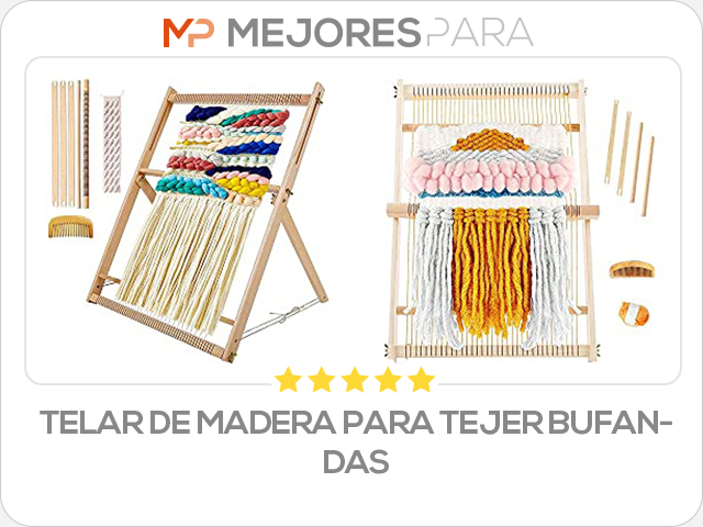 telar de madera para tejer bufandas