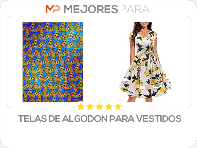 telas de algodon para vestidos