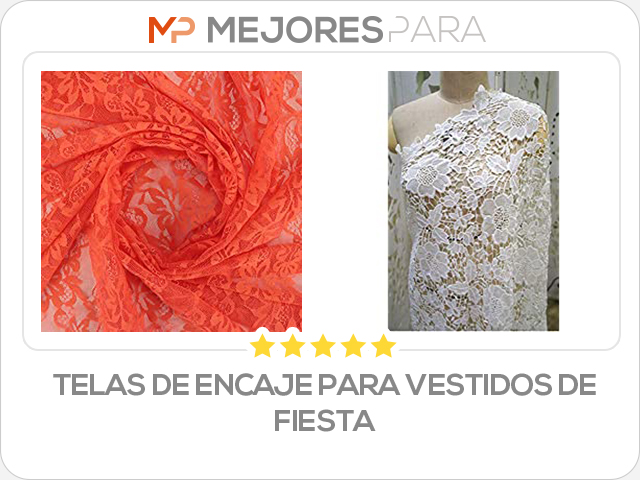 telas de encaje para vestidos de fiesta