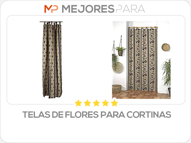 telas de flores para cortinas