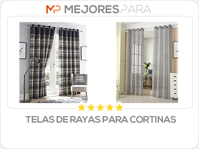 telas de rayas para cortinas