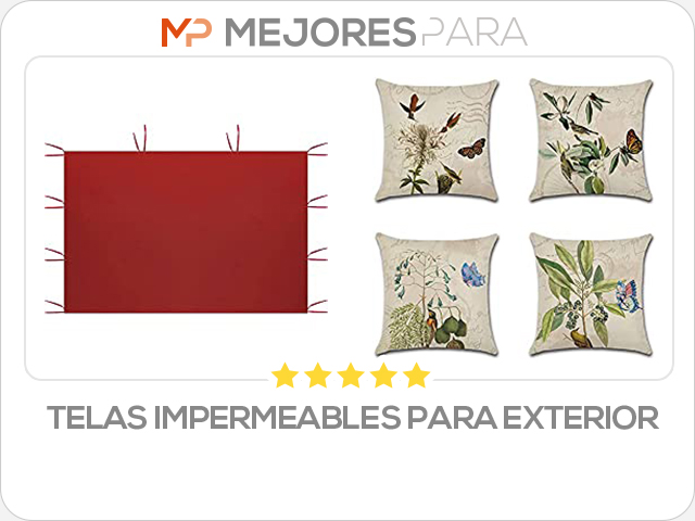 telas impermeables para exterior