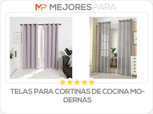 telas para cortinas de cocina modernas