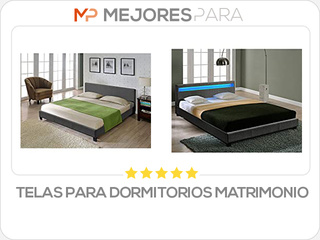 telas para dormitorios matrimonio