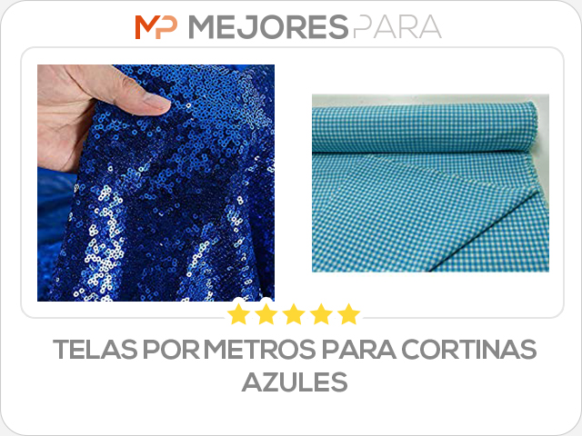 telas por metros para cortinas azules