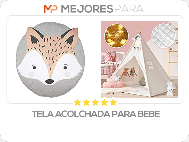 tela acolchada para bebe