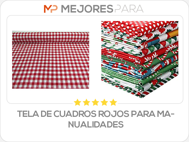 tela de cuadros rojos para manualidades