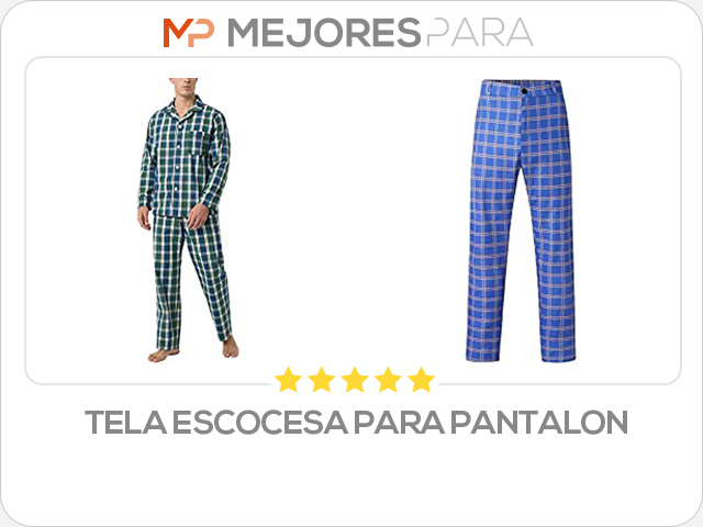 tela escocesa para pantalon