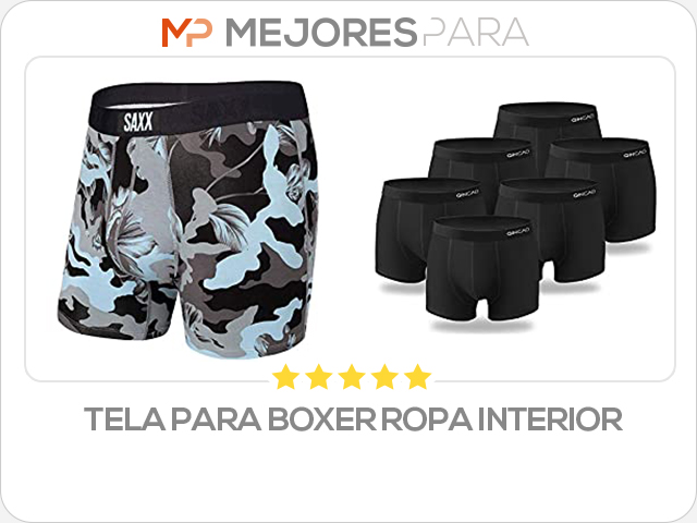 tela para boxer ropa interior