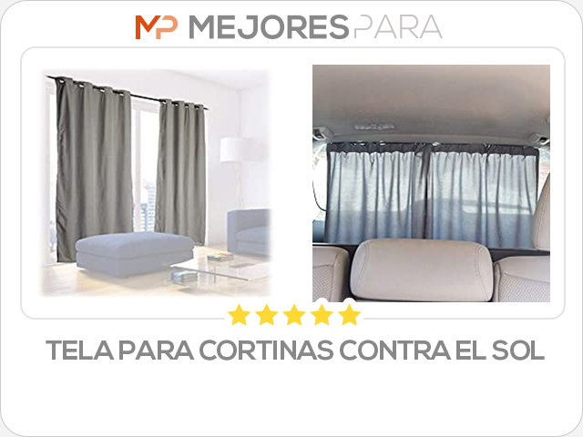 tela para cortinas contra el sol