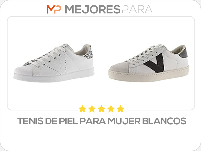 tenis de piel para mujer blancos