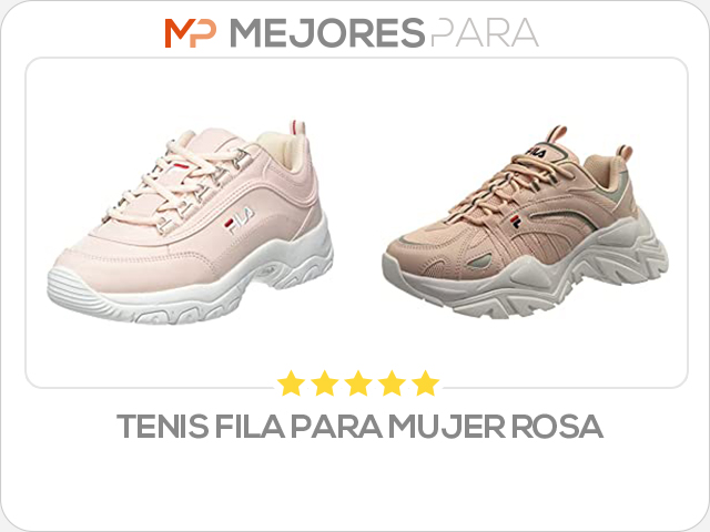 tenis fila para mujer rosa