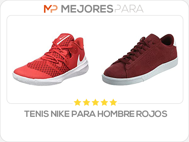 tenis nike para hombre rojos